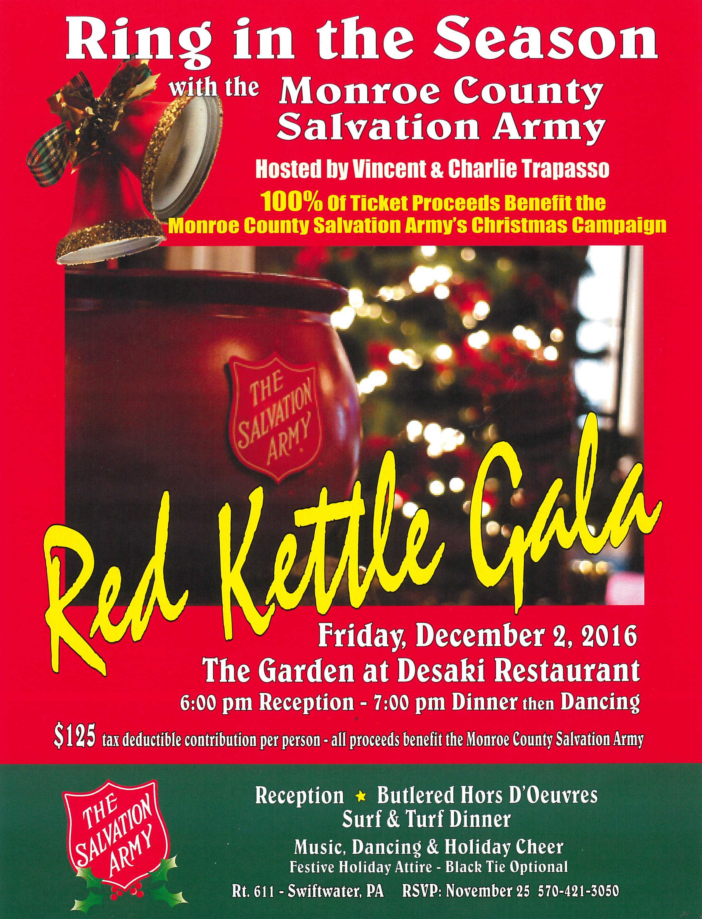 Monroe County Salvation Army Christmas Kettle Gala